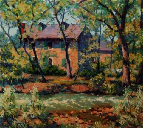 Impressionistic painting of Peirce Mil